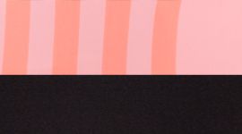 black/pop orange/ocean stripe bleached coral