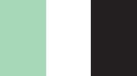 fresh teal/white/black