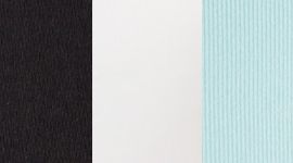 black/white/aquamarine