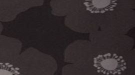 flower power printed black