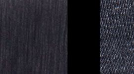 black slub denim/ heathered coal/ black