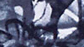 ink blot white deep indigo/ deep indigo