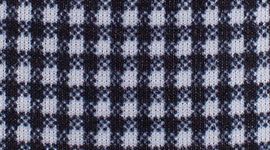 royal gingham white black