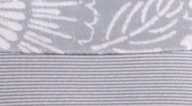 wee stripe white fossil/ beachy floral white fossil