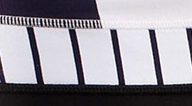 black/ wide bold stripe white deep indigo/ quiet stripe white deep indigo