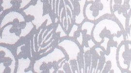 beachy floral white fossil/ wee stripe white fossil