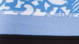 black/ beachy floral white porcelaine/ wee stripe white porcelaine