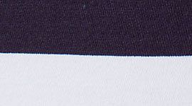 wide bold stripe white deep indigo/ deep indigo
