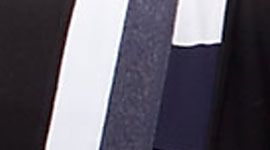 black/ white/ heathered deep indigo