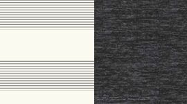 MMSH- MACRO MICRO STRIPE POLAR CREAM H. SILVER SLATE/HEATHERED COAL