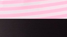 BLK/CSPS- BLACK/CLASSIC STRIPE PINK SHELL