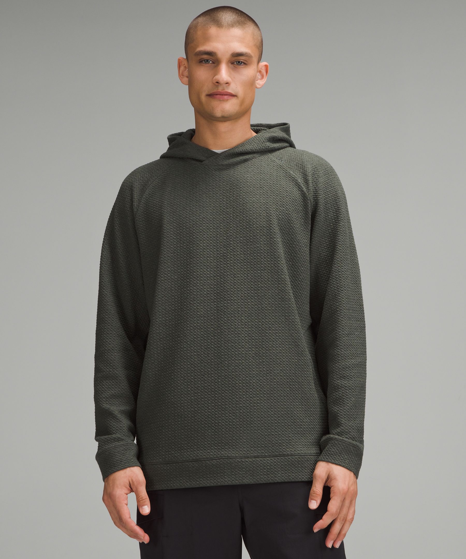 Textured Double-Knit Cotton Hoodie