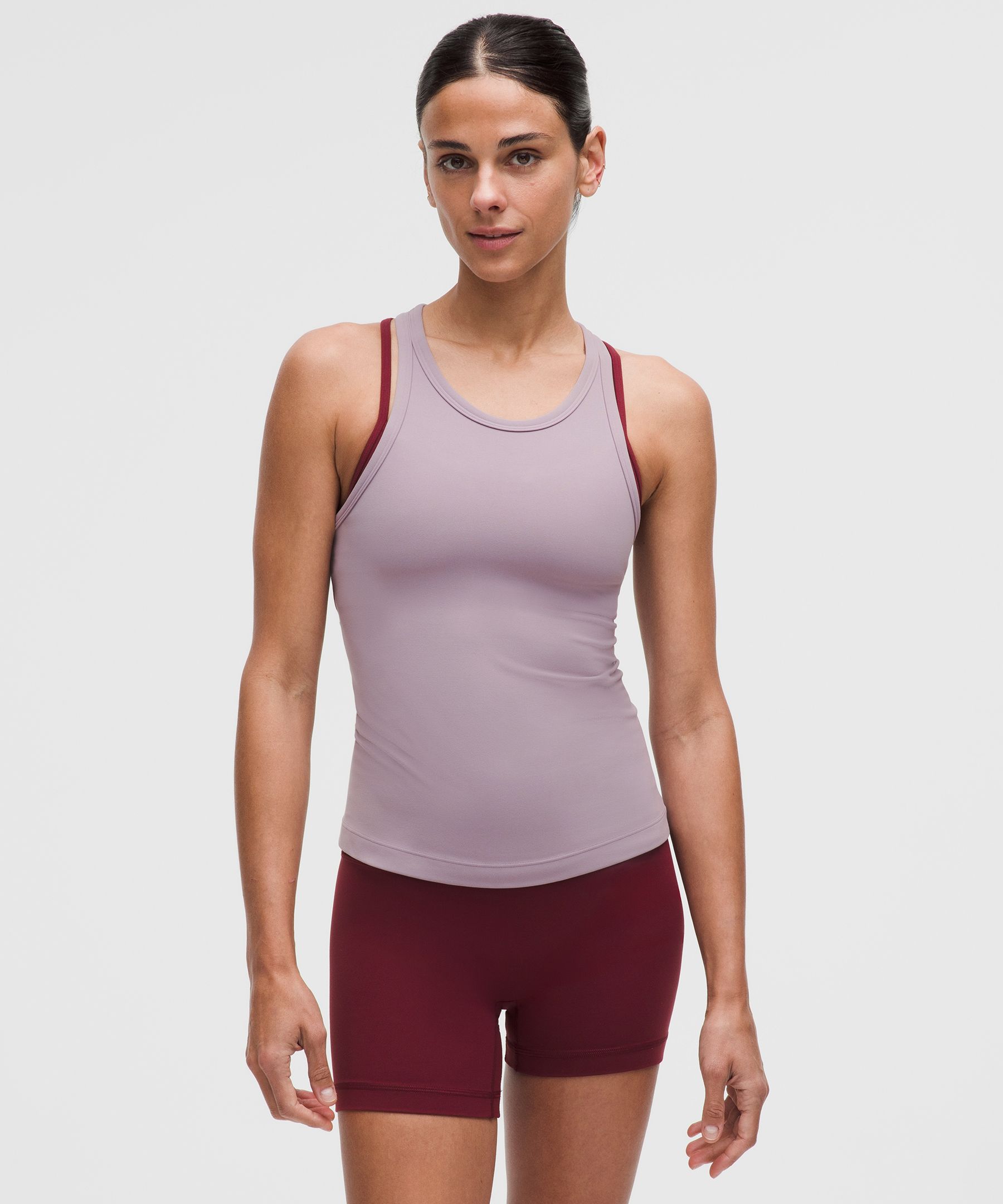 lululemon – Women’s Align Waist-Length Racerback Tank Top – Color Purple/Pastel – Size 14