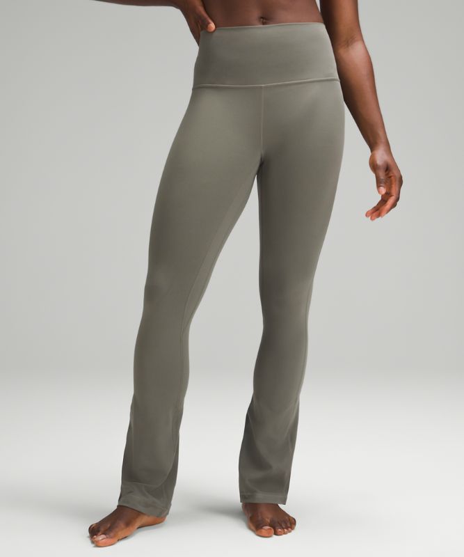 lululemon Women's lululemon Align&trade; High-Rise Mini-Flared Yoga Pants 28", Grey Sage Size 0