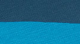 Heathered Vivid Aqua/Deep Marine color swatch