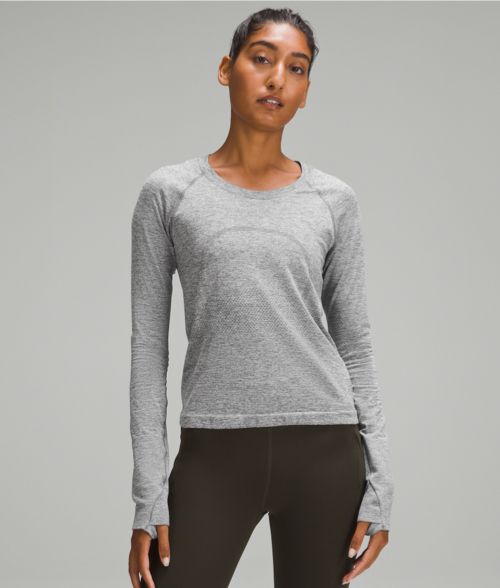 Long sleeve store thermal running top