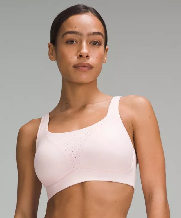 Strappy Criss-Cross Back High Support Sports Bra  Sports bra, High support  sports bra, White sports bra