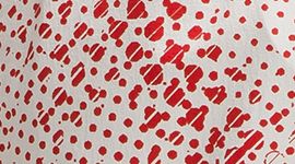 Dotted Spark Print Beech White Crimson (not available)