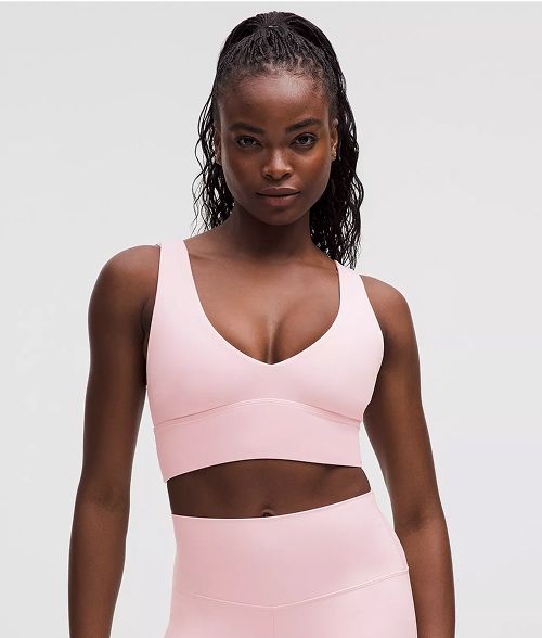 【美品】Lululemon Align リブ　セットアップ 　くすみピンク Lululemon Align High-Rise Crop 23