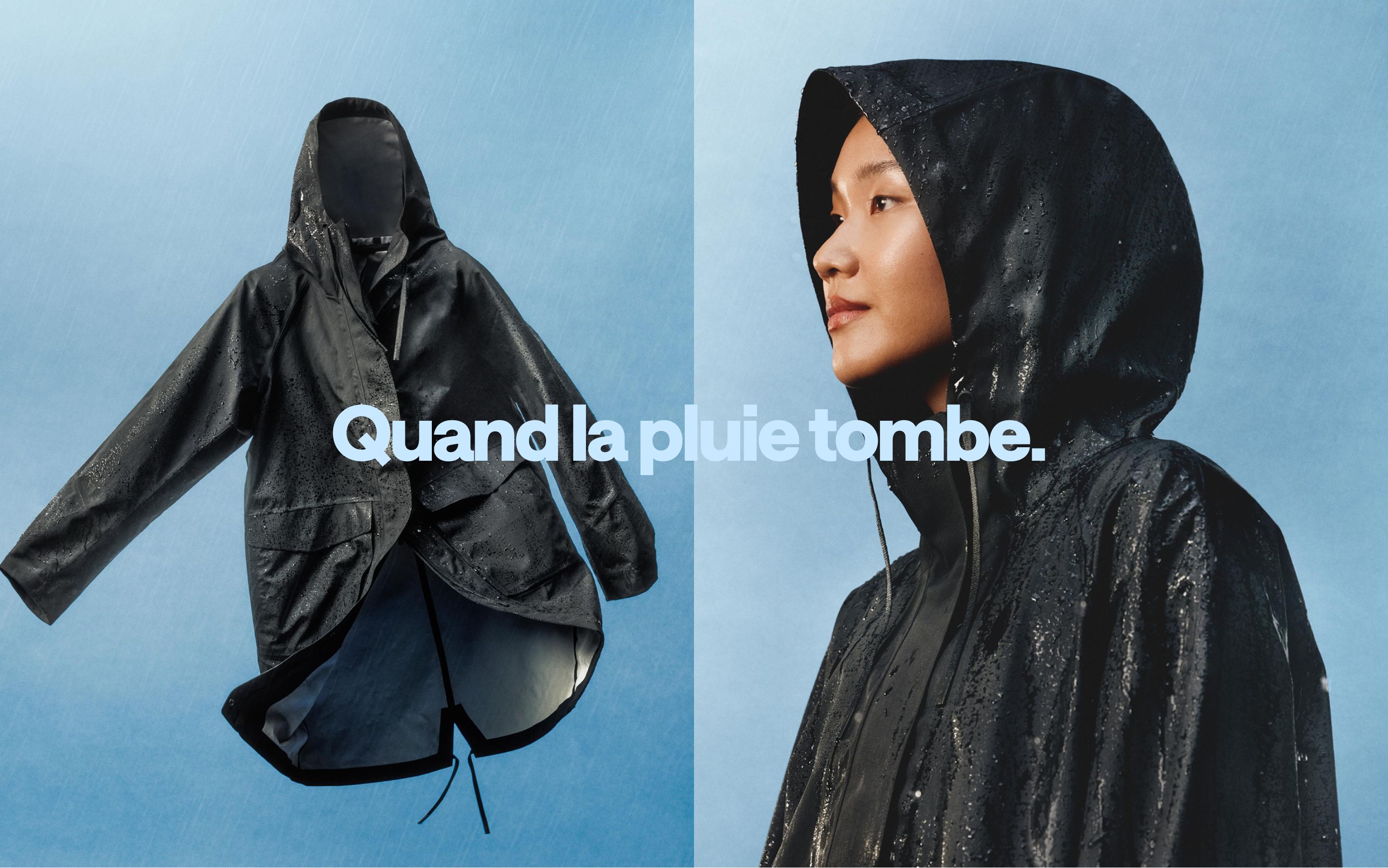 Nos imperm&eacute;ables vous gardent au sec.
