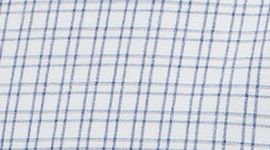 Double Grid White Heathered Blue Twill (not available)