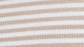 Minute Stripe Nutmeg White