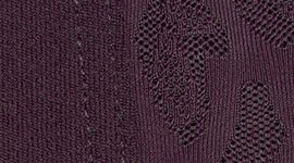 New Black Plum/Paisley Lace Jacquard Black Plum