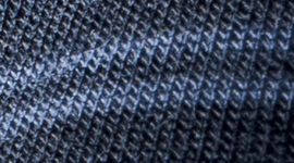 Nouveau Twofold Stripe Blue Twill True Navy