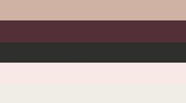 Nouveau Black/Light Ivory/Twilight Rose/Blush Quartz/Black Plum