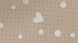 Nouveau Heart Scatter Dot Print Coconut Ivory Wacky Khaki