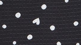 Nouveau Heart Scatter Dot Print Coconut Ivory Black