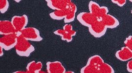 Nouveau Floral Polka Red Multi