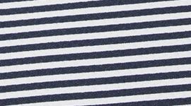 Nouveau Second Stripe White True Navy