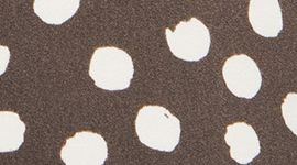 Nouveau Stamp Dot Coconut Ivory Walnut Crunch