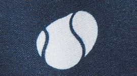 New Tennis Ball Polka White Club Blue/White