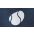 Tennis Ball Polka White Club Blue