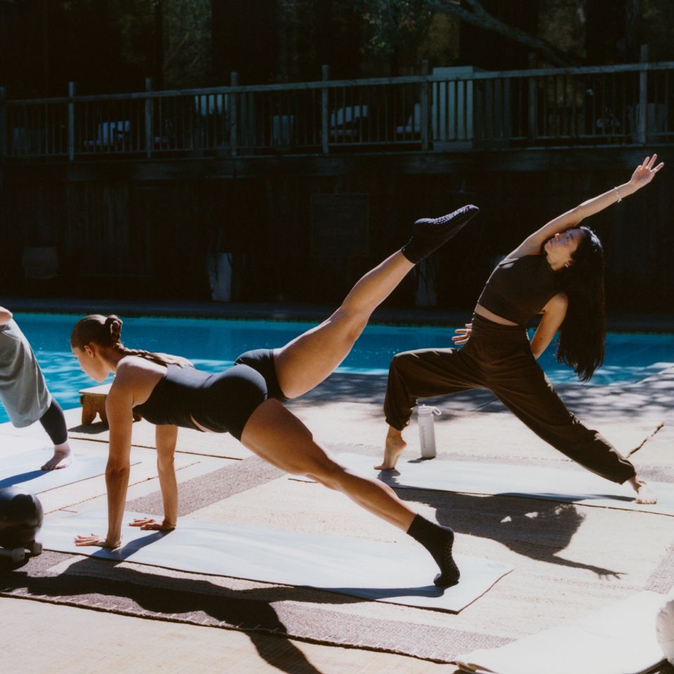 People in the latest lululemon Yoga and Pilates styles.