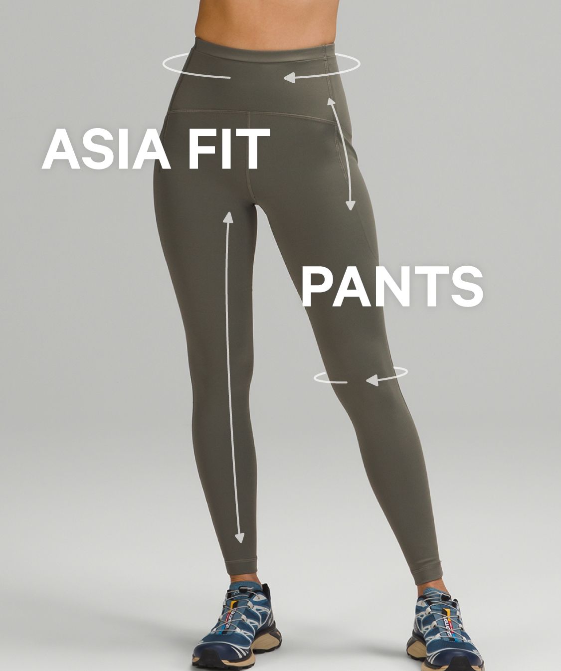 珍しい lululemon Asia asiatique Taille Fit スパッツ/レギンス