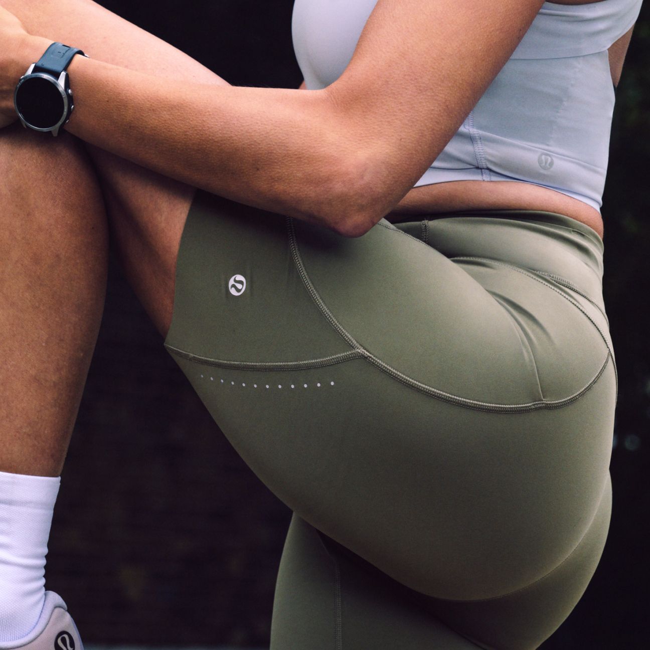 ルルレモン Train Times Dark Olive サイズ S Lululemon Train Times 7/8 Pant *25