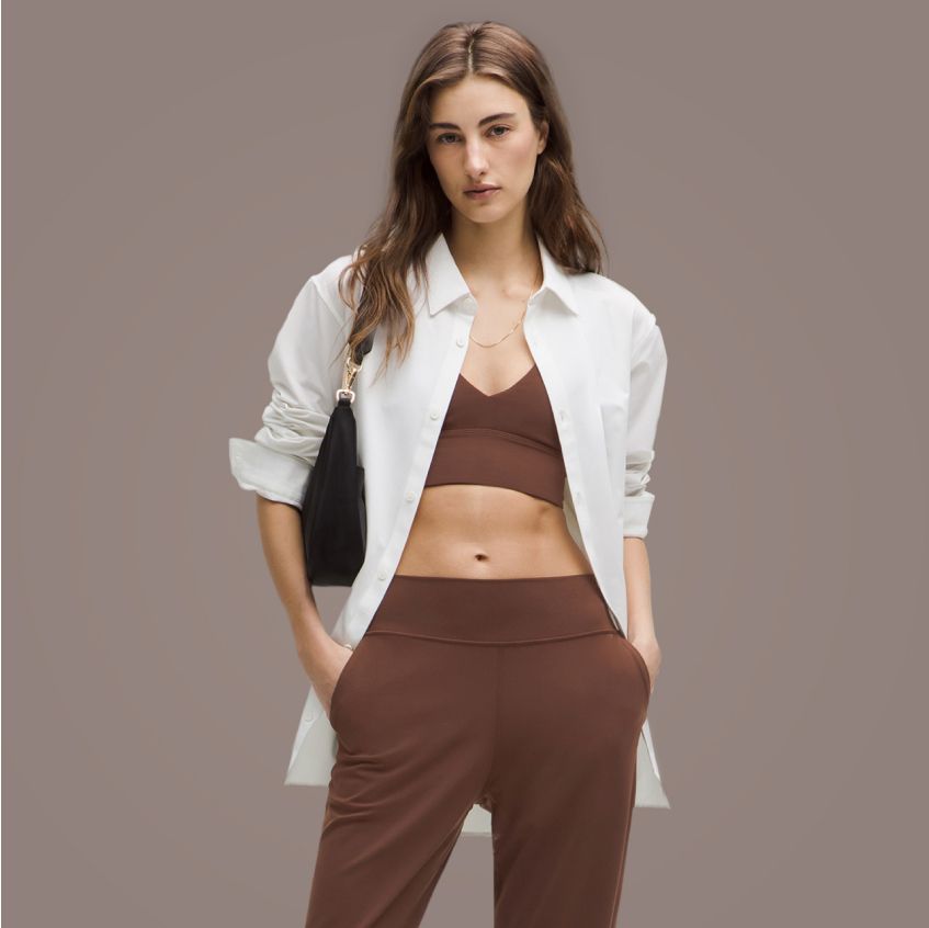 【最終値下げ】lulu lemonシフトスティッチクルーライトブルー 新品タグ 最終値下げ】lulu lemonシフトスティッチクルーライトブルー