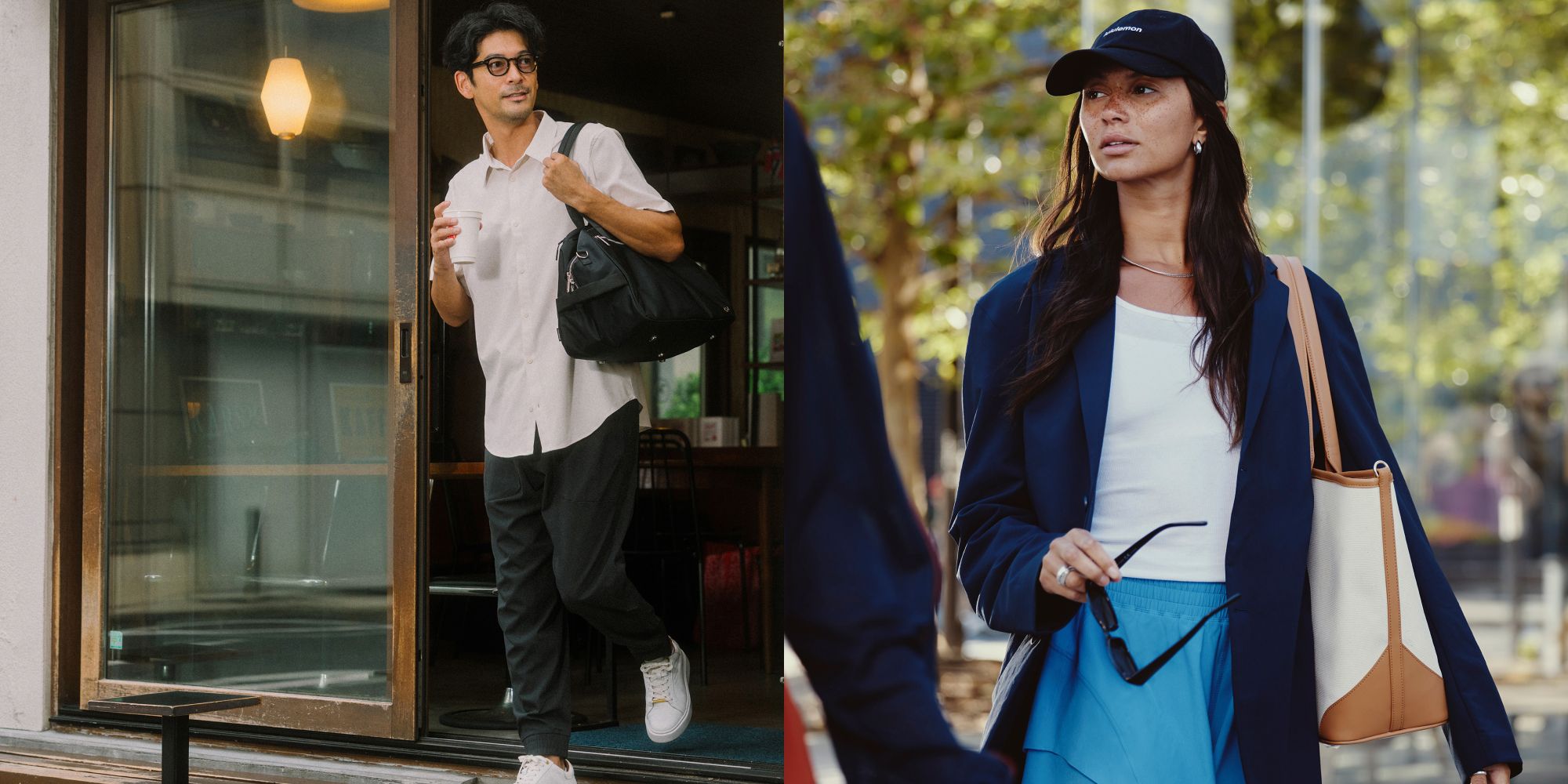 限定！ルルレモン日本未入荷ロゴ入りウエストバッグ ブルー（青）系 lululemon(ルルレモン) バッグ・カバン