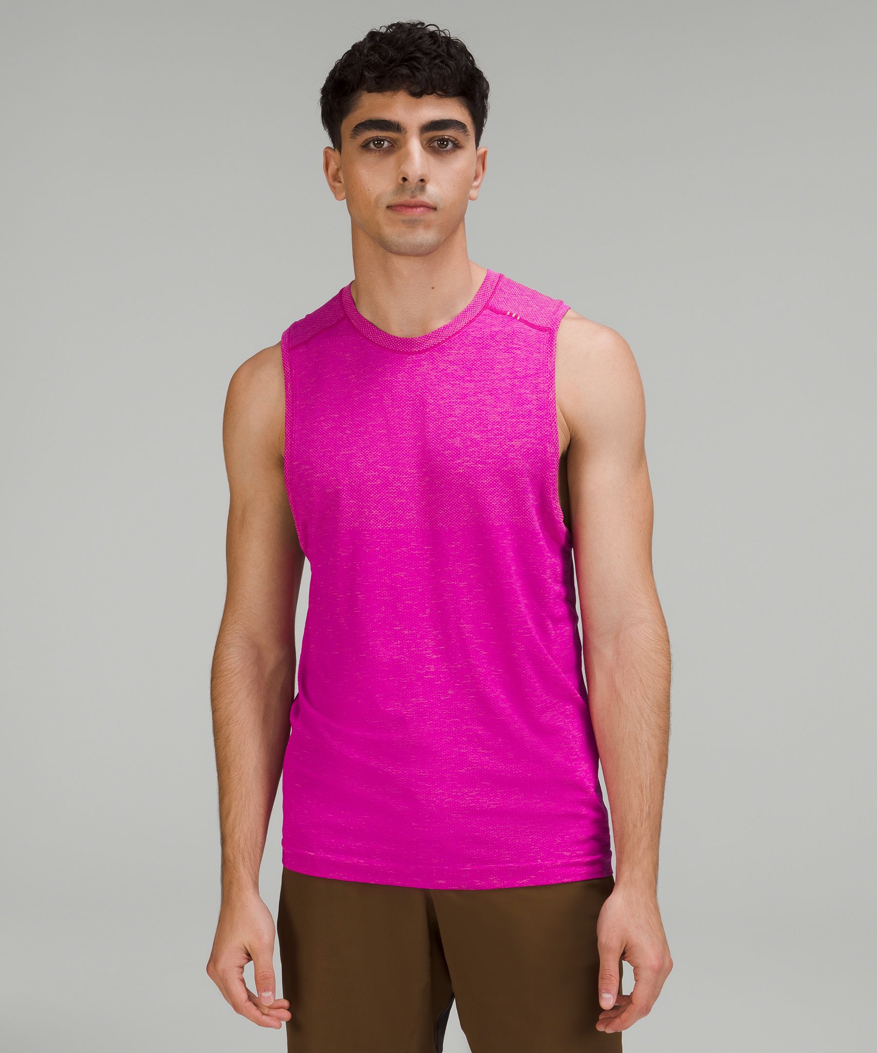 Lululemon Metal Vent Tech Sleeveless Shirt 2.0 In Pink Clay/purple Highlight