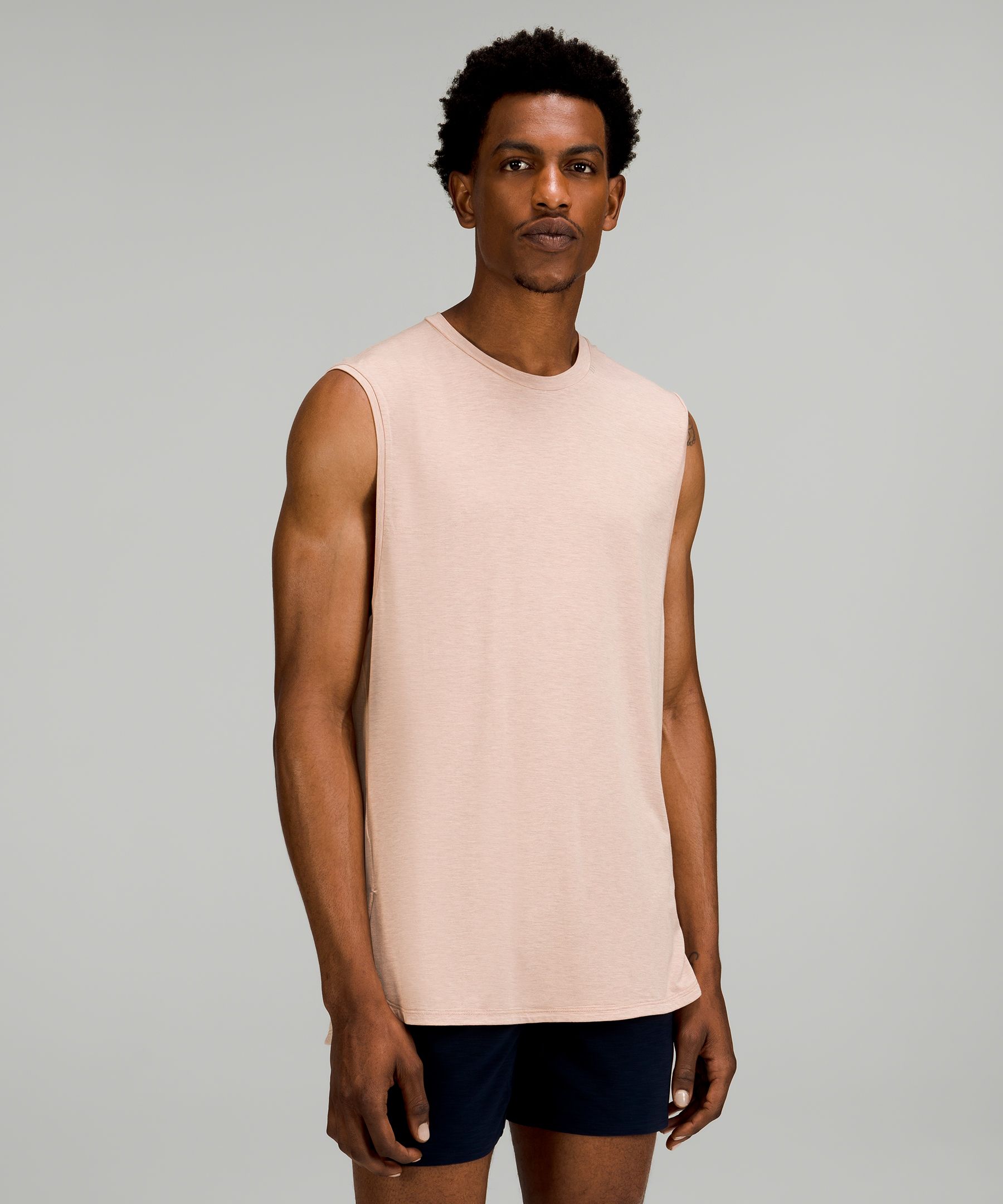 Lululemon Balancer Tank Top In Heathered Pink Clay