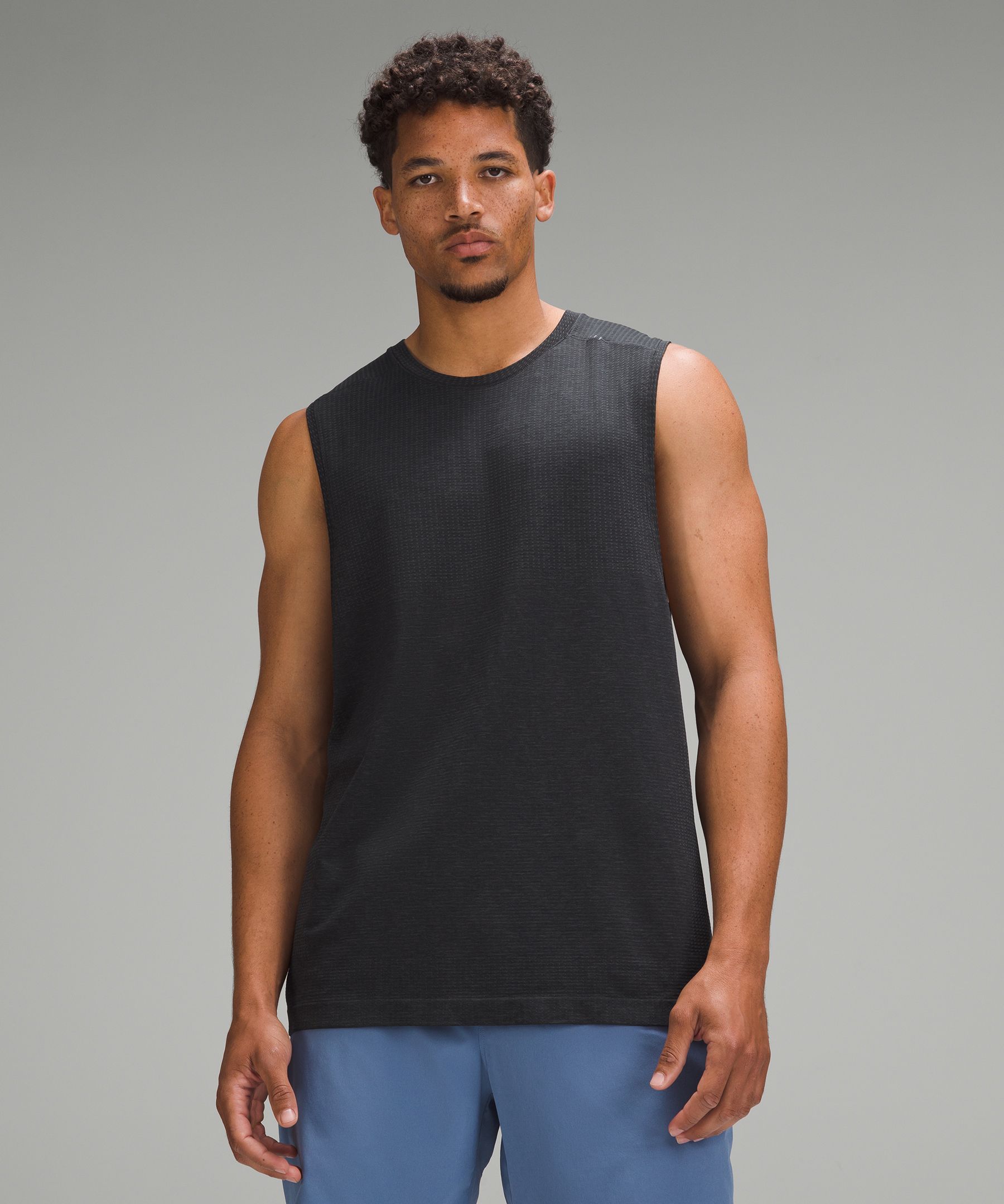 The Anytime Tank Dark Gray Seamless Tank, XS-XL