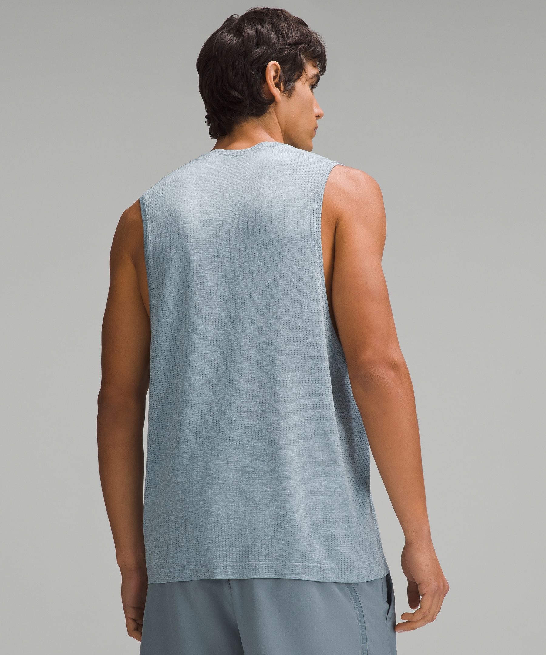 Metal Vent Tech Sleeveless Shirt 2.0, Disconnect Marble Dye Symphony Blue/Mineral  Blue