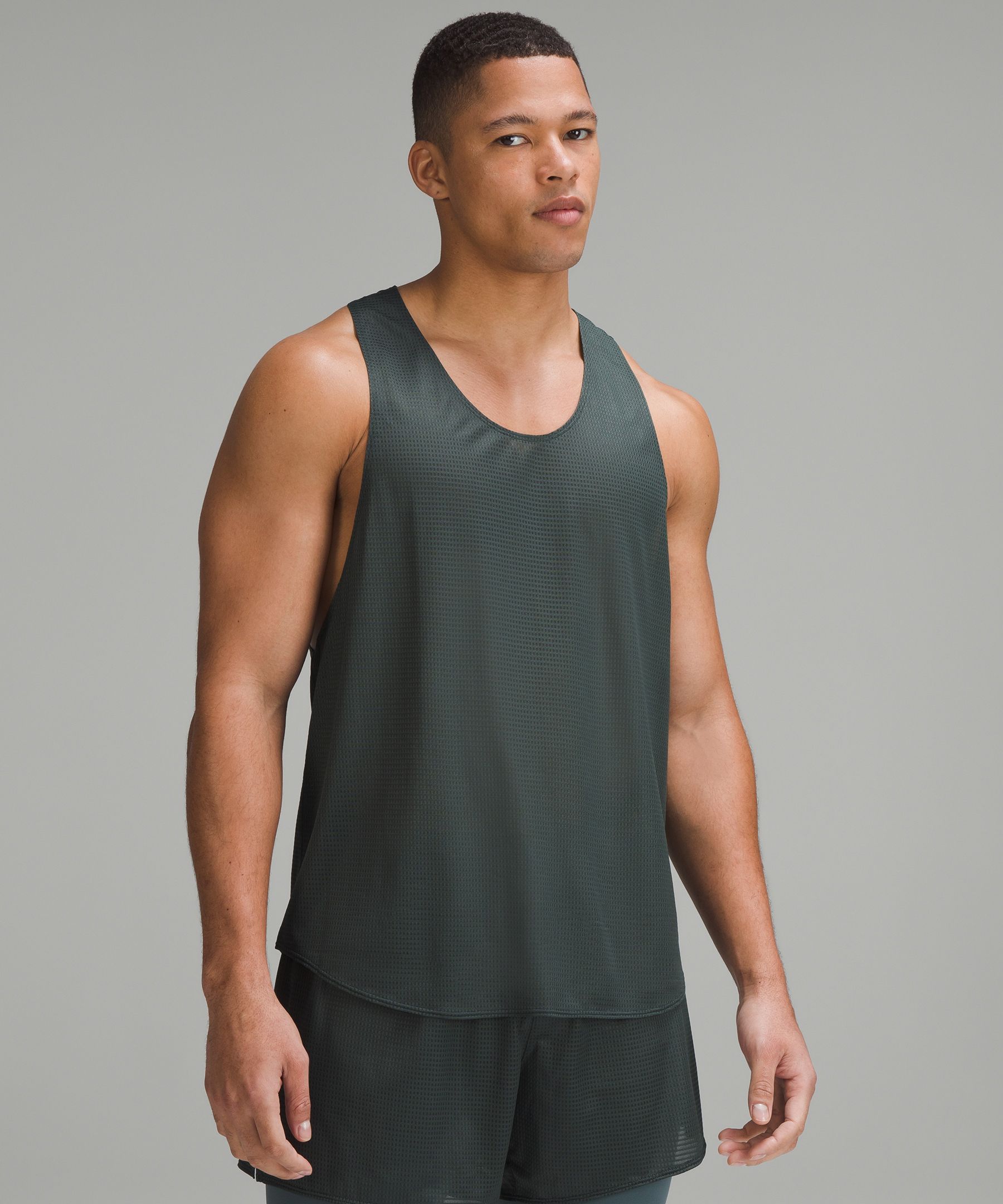 lululemon lab Grid Mesh Singlet *Graphic, Men's Sleeveless & Tank Tops