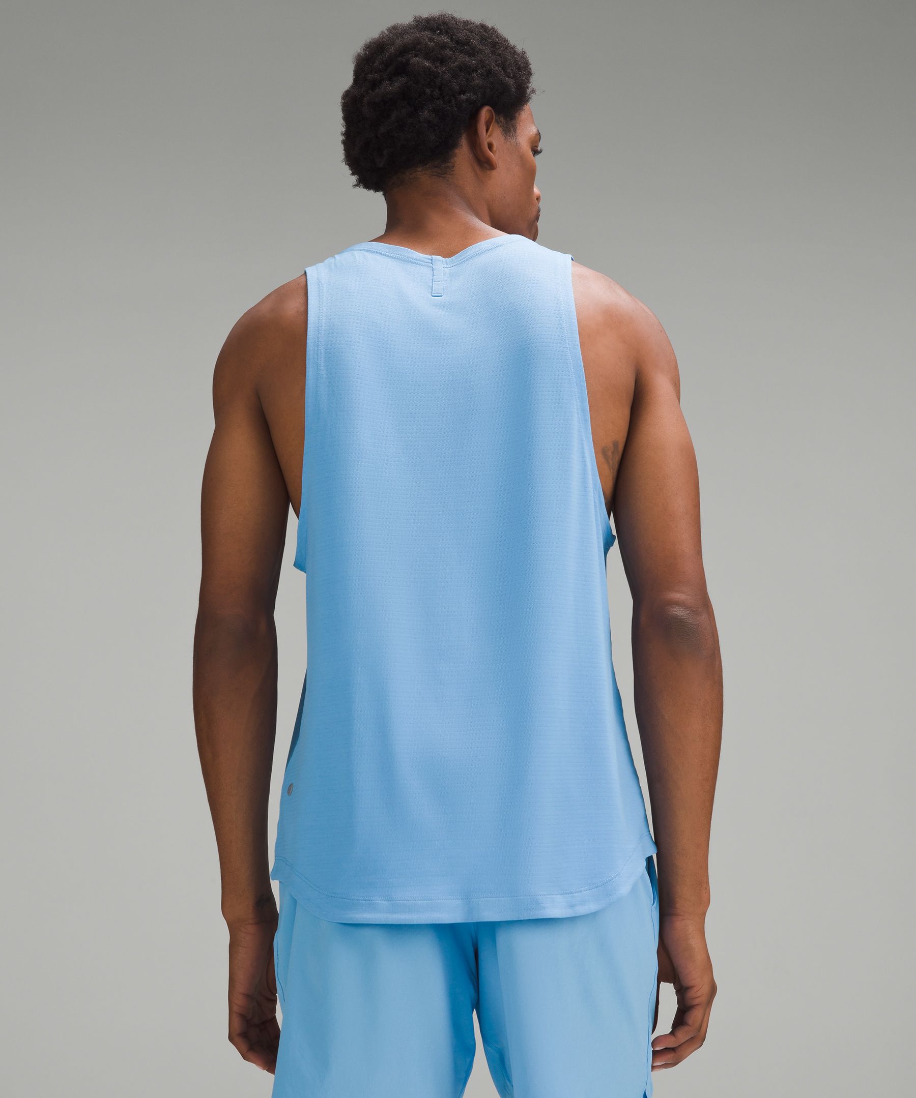 Organic Cotton Tank Top CREW: Pool Blue