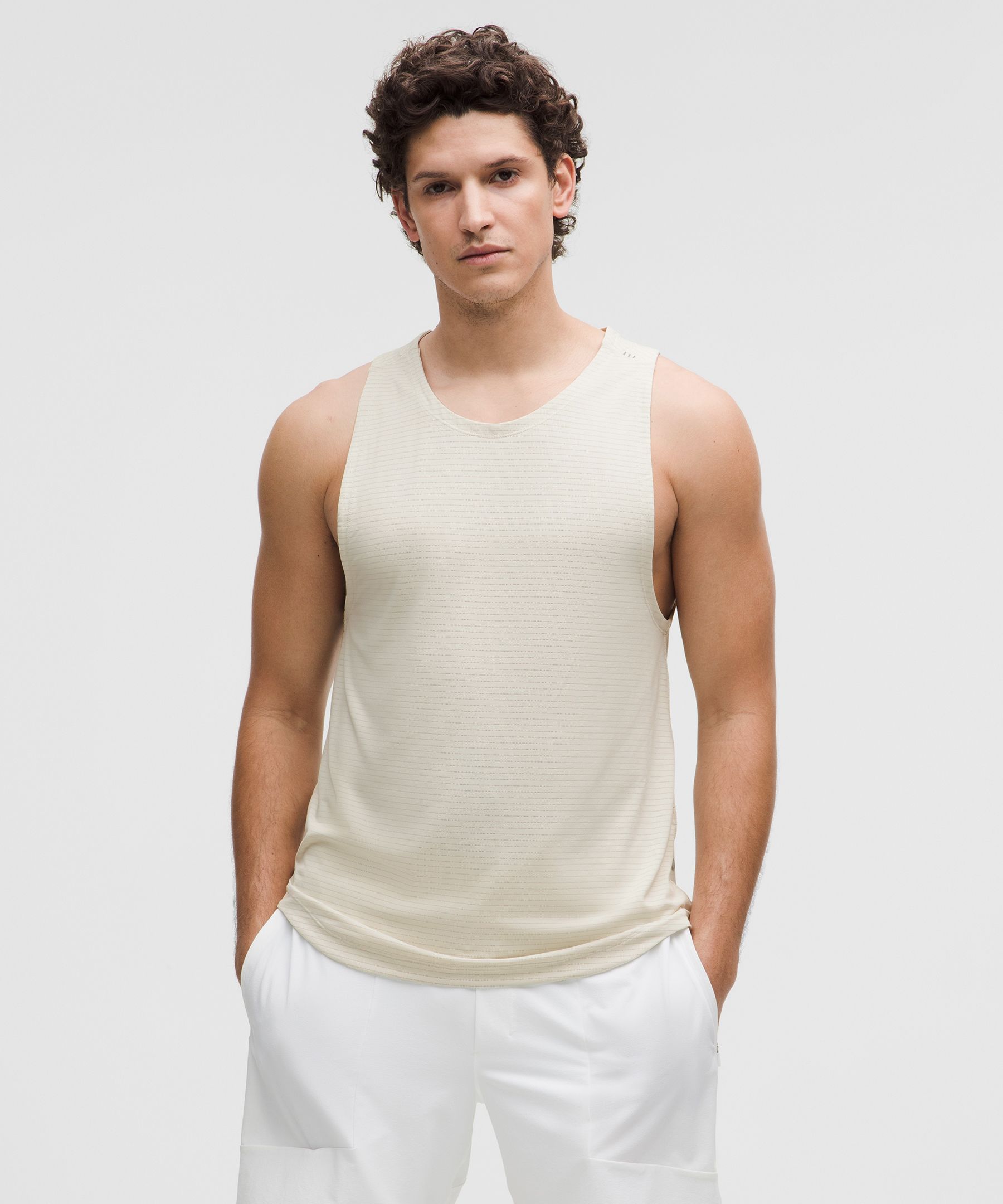 LULULEMON BONE LICENSE TO TRAIN TANK