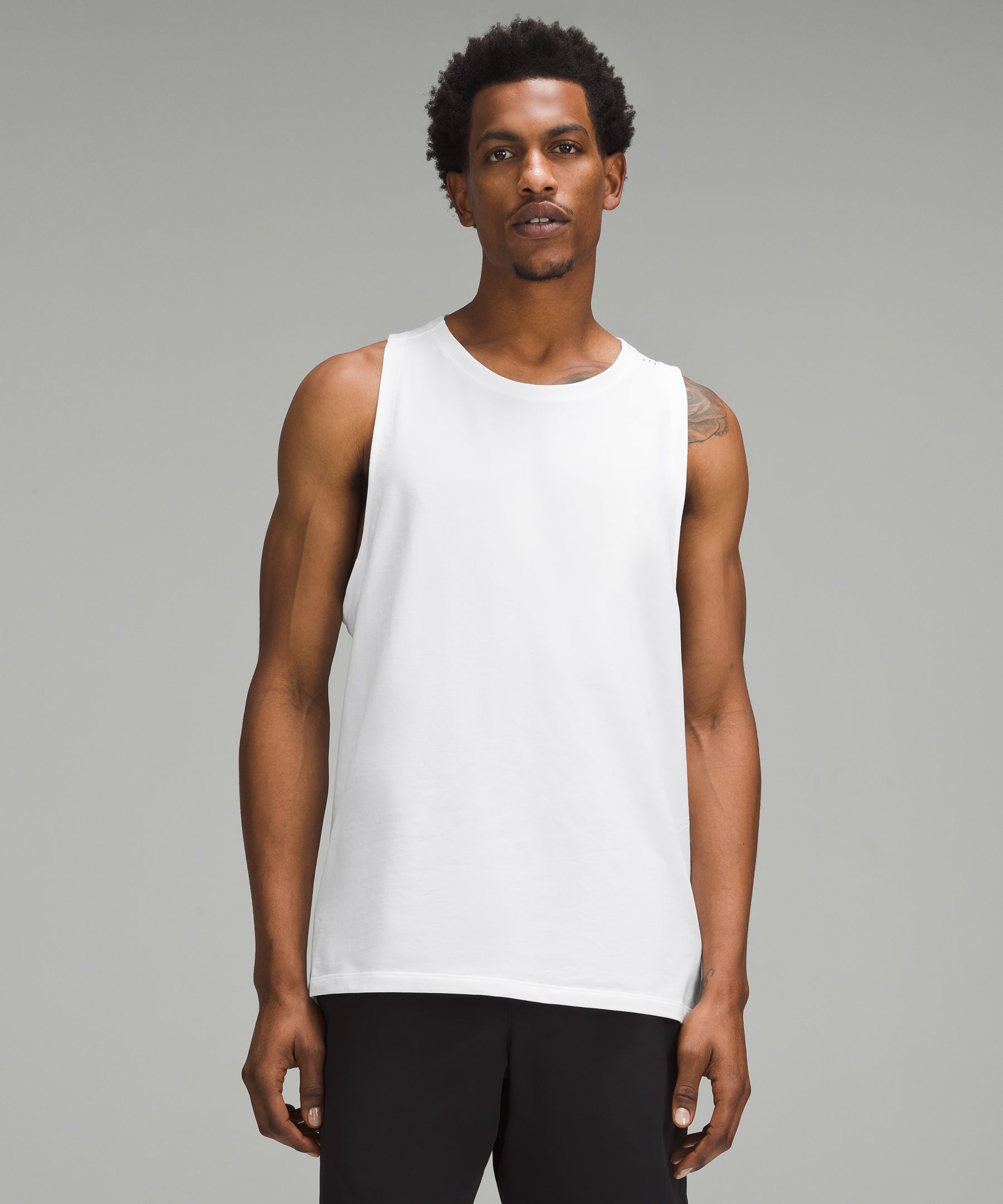 Regular Fit Tank Top, White