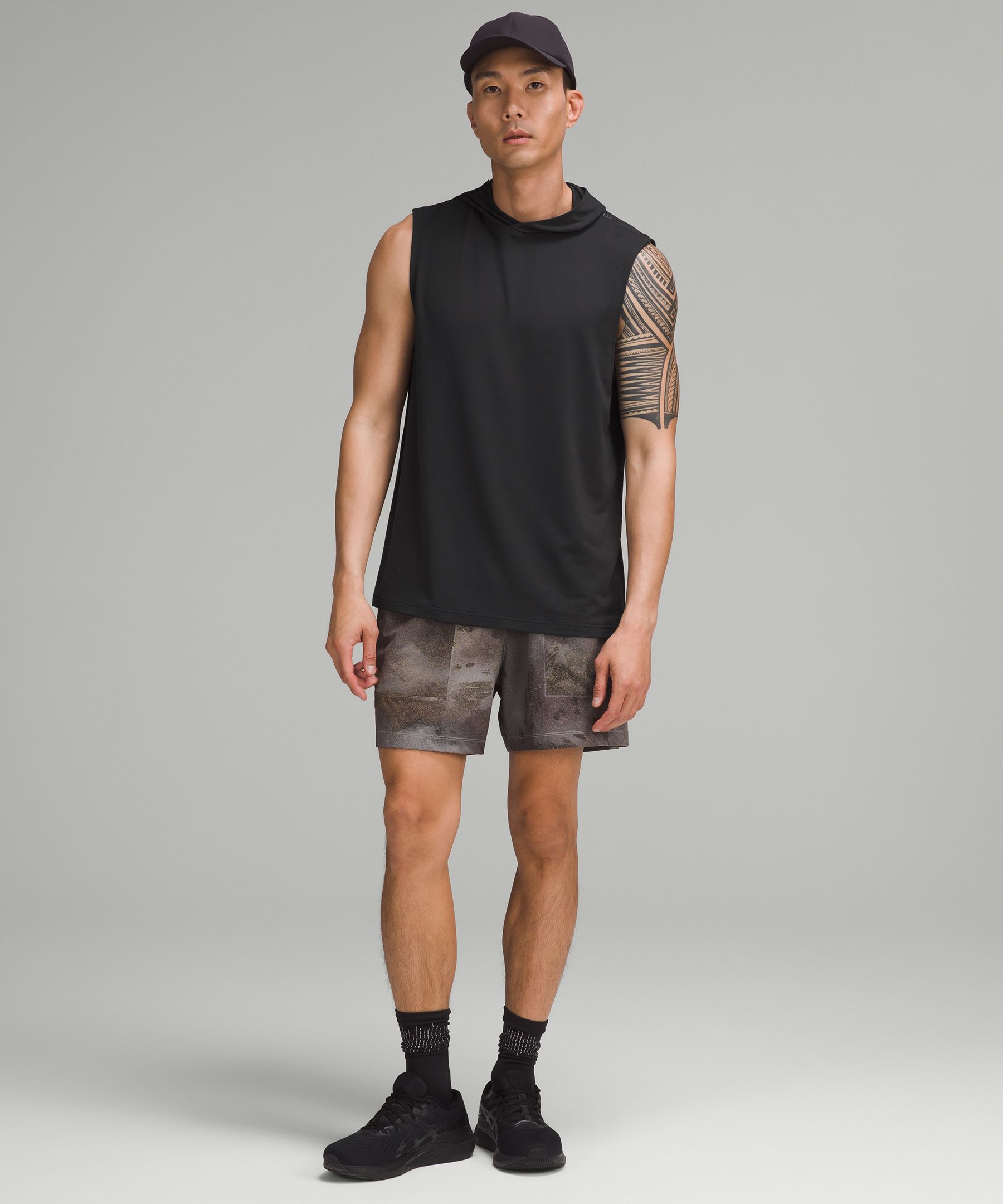 Shop Lululemon License To Train Relaxed-fit Sleeveless Hoodie